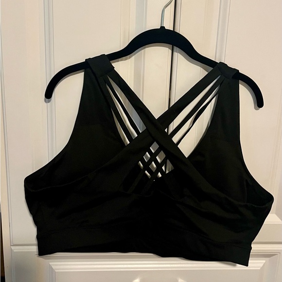 Ideology Strappy Sports Bra Black Size 3X - Picture 2 of 6